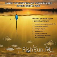 Чувствительная оснастка для белой рыбы.